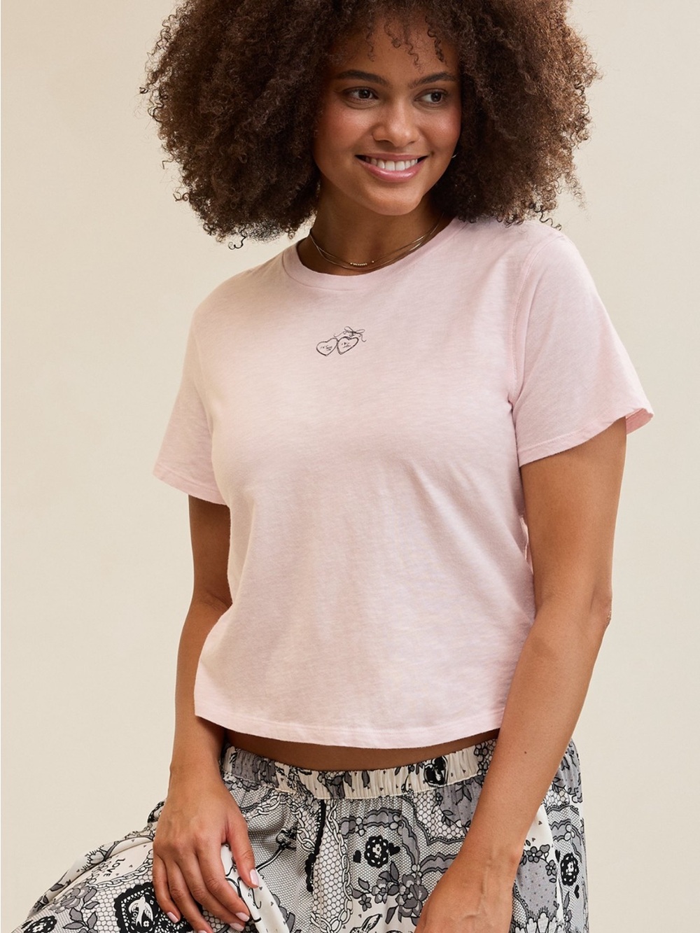 Aerie Light Pink Vintage T-Shirt